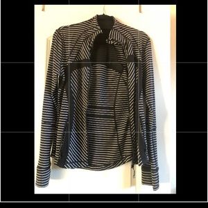 Lululemon striped black and white jacket.